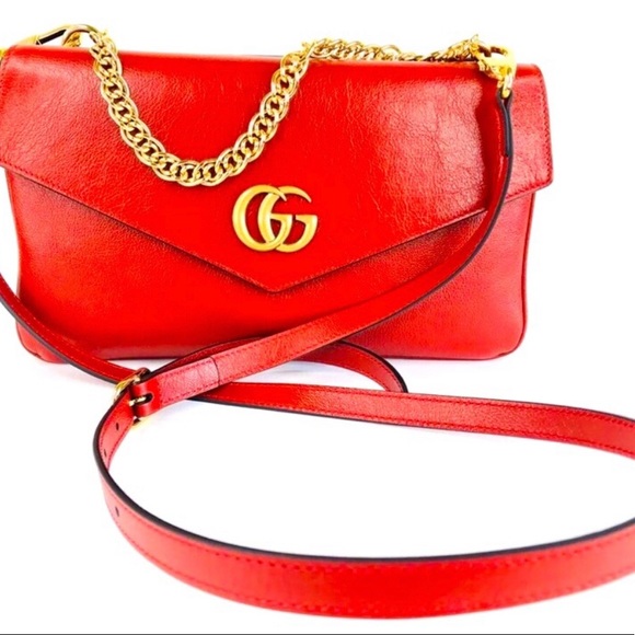 Gucci Handbags - Authentic Gucci TWO FACED Thiara Bag With Strap New. Red /Blk. $5500